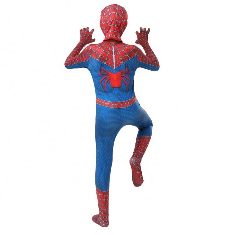 Made in China Factory Classic Popular Blue&red Avenger Suit TV&movie Superhero Jumpsuits Anime Halloween tøj Spiderman