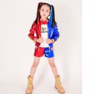 Ny hotselling cosplay kostumer x Suicide Squad Harley Quinn Back Strap Print Harley Quinn Cosplay Anime kostumer til piger