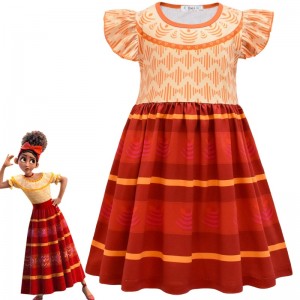 Ny charme mirabell madrid animation kostume piger prinsesse kjole halloween karneval cosplay kostume luisa madrigal cosplay