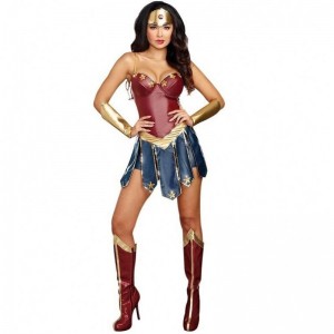 2021 Party Sexy Wonder Woman Halloween kostume til voksen