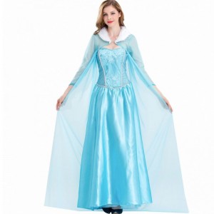 2022 Beklædning Voksen kostume Kvinder forklædes Snow Queen Elsa-kostume til voksen HCGD-056