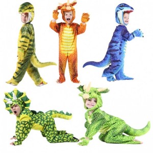 Kids Dinosaur Costume Halloween Party Cosplay Mascot Animal Clothes Roll Play