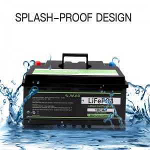 JiaAo lithium jern phosphat batteri levetid 12v 100 / 200AH rv marine dyb cyklus bms Bluetooth lithium batteri