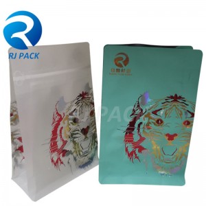 Lomme lynlås flade bundposer med UV -stempling