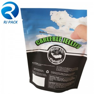 100% genanvendelig stand up pose med børnebestandig lynlås