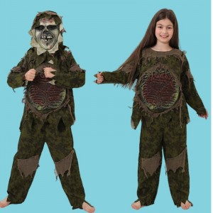 Kid \\\\ s Halloween Zombie Costume Cosplay Boy Monster Costume Horror Mask Zombie Tøj