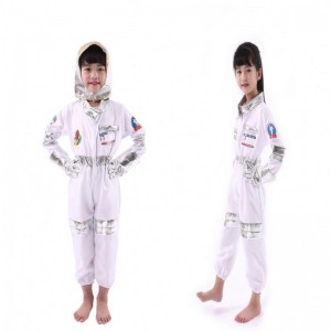 Spil astronaut cosplay kostume halloween kostume helloween carnival cosplay fuld dressing ball børn raket rumdragt