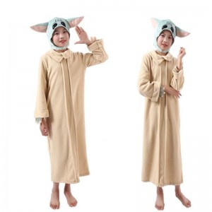 Baby Yoda Cosplay Costume Yoda War Anime Kids Coverall