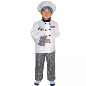 Ny stil Kids Chef Costume Halloween Party Cosplay Clothing Role Play Girl \\\\ \'s Boy\' s Chef Apron Costume