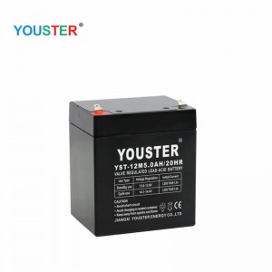 Youster Long Life AGM forseglet bly-syre-UPS-batteri 12V 5AH Backup Battery