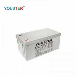 Youster AGM Deep Cycle Gel Lead Acid Inverter 12V200AH Opbevaringsgel Solbatteri til hjemmebrug