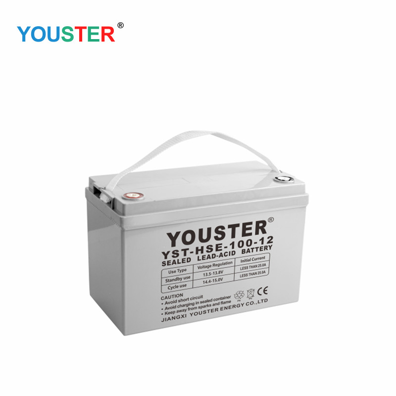Youster AGM Deep Cycle Gel Lead Acid Inverter 12V200AH Opbevaringsgel Solbatteri til hjemmebrug