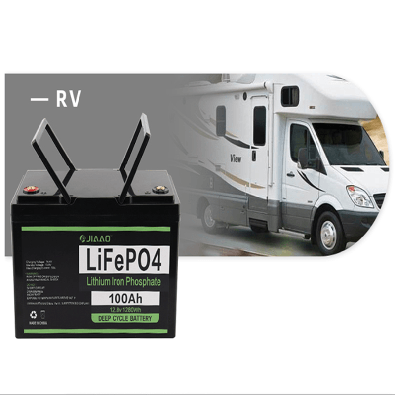 LiFePO4 bateria 12V 100Ah lithium jern batteri pakke let vægt 12 v 100 ah LiFePO4 batteri lang cyklus levetid til rv camper