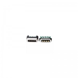 Magnetisk elektrisk stik med opladnings- og transmissionssignal