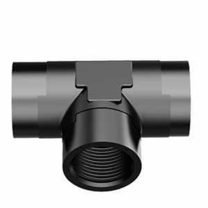 Kvindelige Flare Tee Fitting Adapter T Union Brændstofslange Aluminium