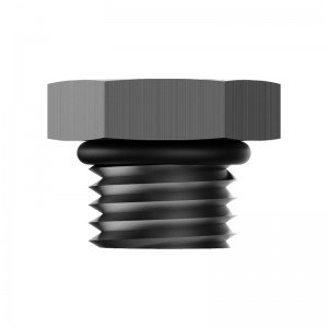 Blok Off Cap Male Adapter Fitting Plug Aluminiumlegering