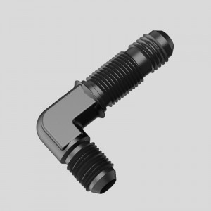 90 graders mandlige bulkhead brændstoffitting adapter Union Aluminium