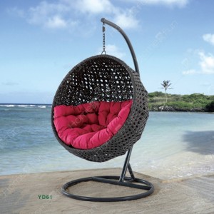 I moderne indendørs stil gynger hængende æg stol udendørs gynger terrasse vævet rattan gynge haven væve hængende æg stol