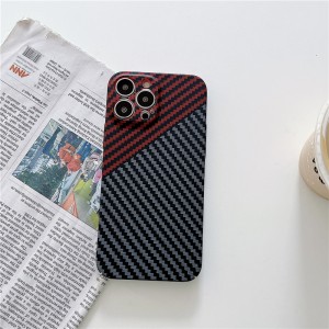 Gennemsigtig til Apple iPhone 14Pro-sag, carbonfiber ultratynd faldbeskyttelsestelefon læder cover iPhone 14promax sag