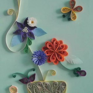 Farvet papirstrimmel