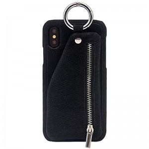 Apple iPhone 8 mobiltelefon beskyttende sag, manuel læder beskyttende sag, lille tegnebog opbevaring mobiltelefon taske, faldafvisende og vibrationsdygtig læder Kina Rød mobiltelefon sag