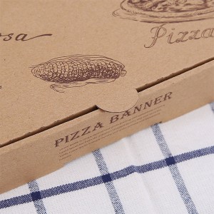 7/9/12 tommer Kina rektangel pizzakasse, bionedbrydelig brugerdefineret boks til pizza