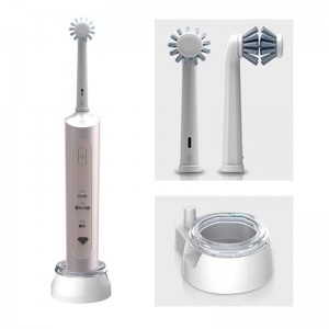 OABES 2022 NY 3D DOUBLE BØRRE Hovedrotation Rengøring Lav støj Intelligent roterende voksen elektrisk tandbørste