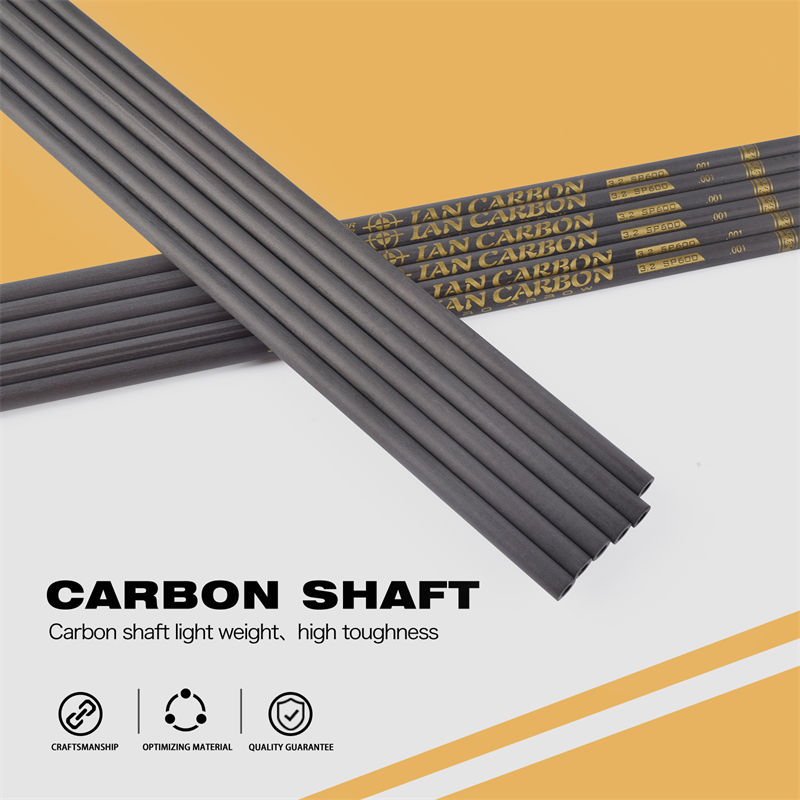 Elongarrow 32 tommer 3,2 mm SP600 Carbon Fiber Arrow Shaft til bueskytter