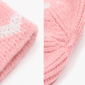 Reflekterende garn Jacquard strikket hat