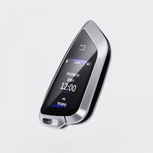 Smart LCD -bilnøgle, opgradernøglefri indgang, Auto Lock&Unlock Remote Car Starter, Key Fob Replacement Anti Theft Accessories, Vehicle Logo Display