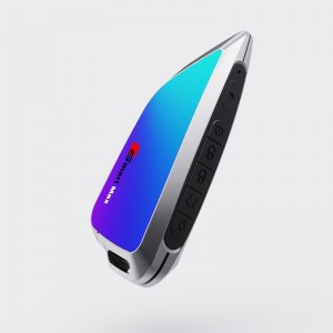 Smart LCD -bilnøgle, opgradernøglefri indgang, blå bilnøgle Auto Lock&Unlock Remote Car Starter, Key Fob Replacement Anti Theft Tilbehør, køretøjslogo Display