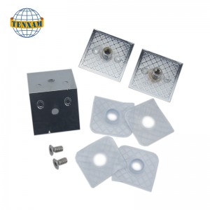 Dobbelt side kamplet 90 graders fastgørelse af klemme