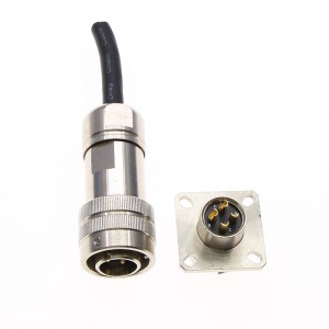 4 # C Series industriel bajonet cirkulær stik