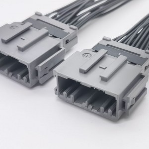 JAE34020PF1 Ny energikøretøjsbatteri forbindelsesholdet Vandtæt sele 2.2 Afstand Terminal Wire -tilpasning