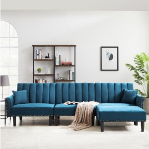 Stof chaise sektionssofa stue sofa