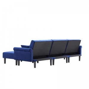 Stof sektionssofa stue sofa
