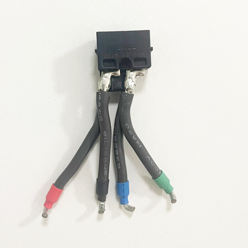 Lotes 4.2 mm tonehøjde 2x4 pin AWAF0046 Power Dip sele Connector Wire Nyt energi elektrisk køretøj Solar Panel Kabeltilpasning