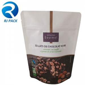 Engros digital trykning Kraft Paper Doypack med lynlås