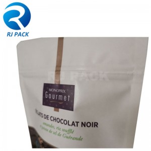 Engros digital trykning Kraft Paper Doypack med lynlås