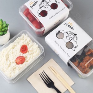 Madkasser Madbeholder Smuk engangshård plast plast PP Food Storage Container