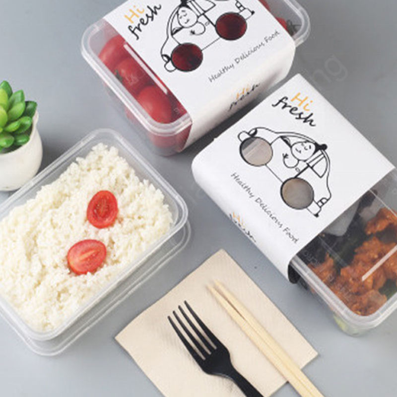 Madkasser Madbeholder Smuk engangshård plast plast PP Food Storage Container