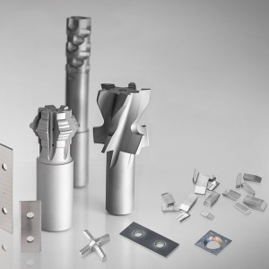 Wolframcarbidpunches plader cementeret ark