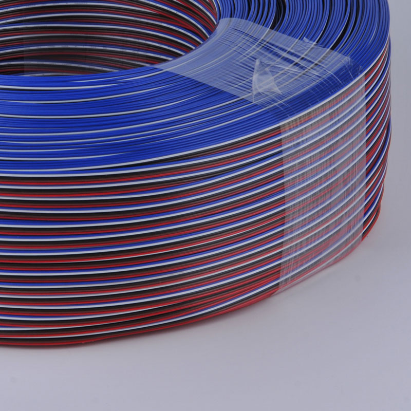 Fabriks sælger opviklet 1007#24 dobbelt parallelle kabler brugerdefineret tinnet kobbertråd DIY elektronisk ledning 10 farver kan vælge