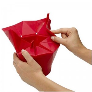 DIY Home Kitchen Tools sammenfoldelig silikone Popcorn Popper Bowl Food Grade Silicone Let at rengøre skål