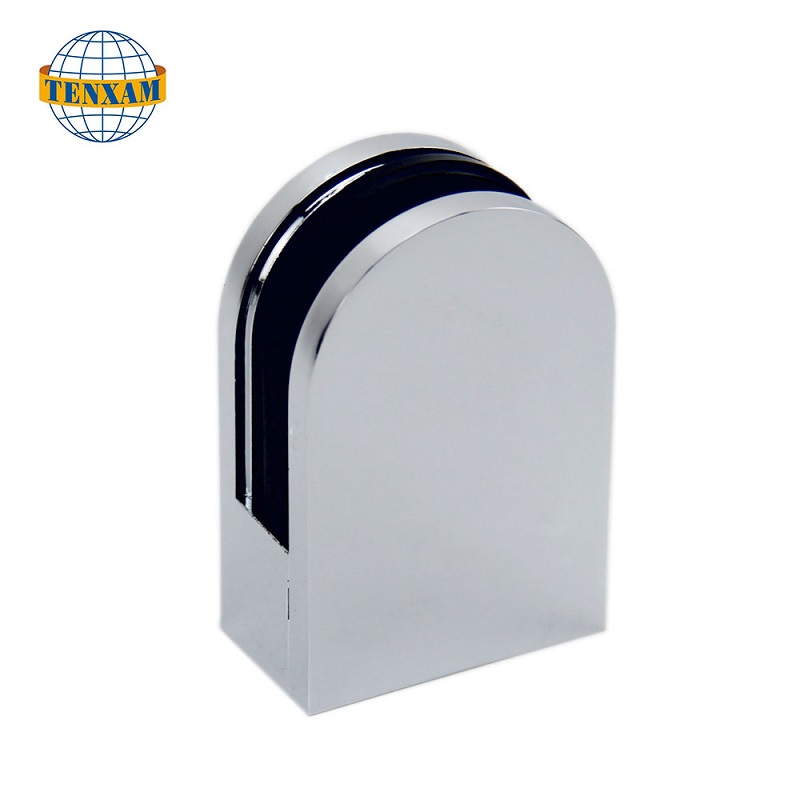 Varmtælgende rustfrit stål badeværelse glas klemme glashegn hardware tilbehør glas rækværk klemme