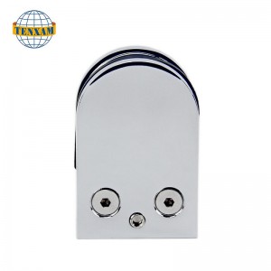 Varmtælgende rustfrit stål badeværelse glas klemme glashegn hardware tilbehør glas rækværk klemme