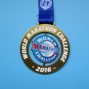 Brugerdefineret design World Marathon Challenge Spin Medal