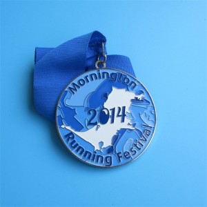 Festival Awards Beladrated Shiny Silver Running Medals