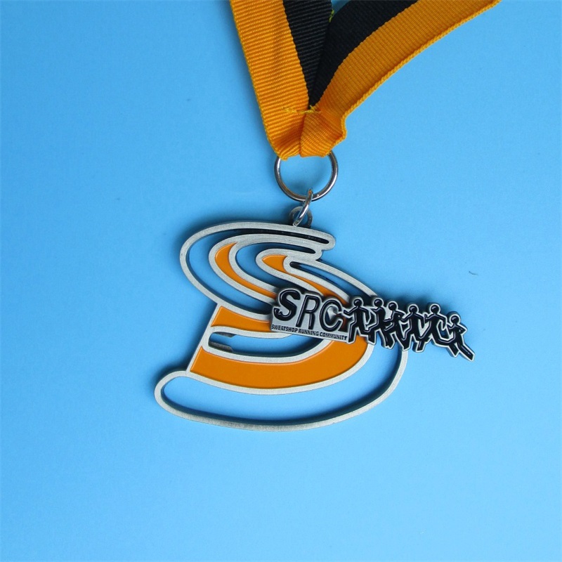 Design din egen sportslegeringsmedalje med lanyardmedaljer Sport Metal