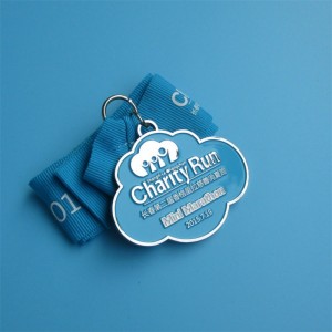 Brugerdefineret medaljon Soft Emaljerede metalsportmedaljer med bånd til salg